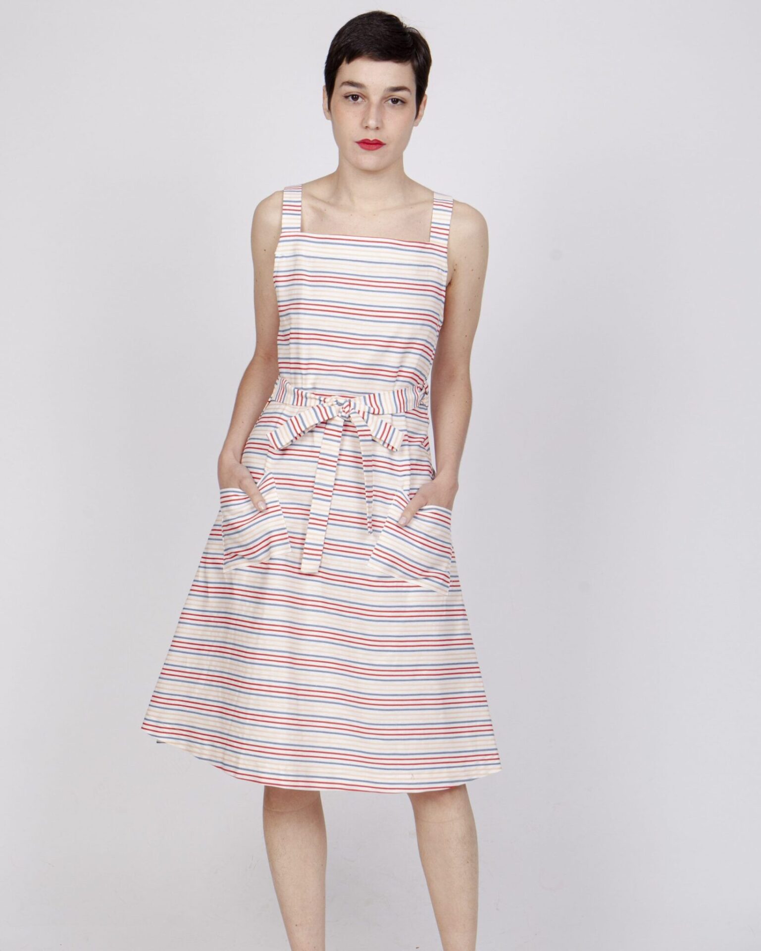 STRIPES APRON DRESS - La casita de ...