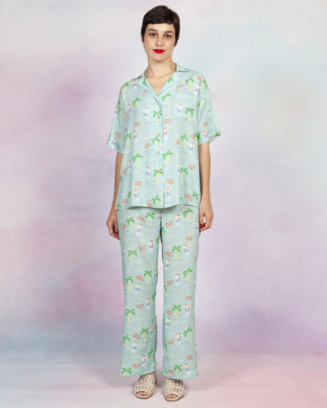 CAMISA "FREE THE COCOS" TURQUESA - Imagen 5