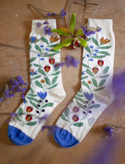 calcetines jardín interior