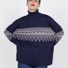 Jersey jacquard azul - Imagen 3