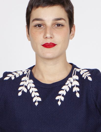 Jersey guirnalda marino