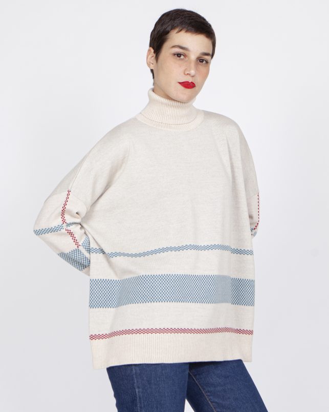 Jersey urdimbre beige - Imagen 3