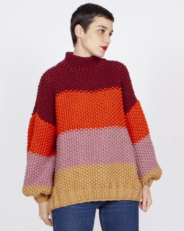 Jersey wool pink - Imagen 3