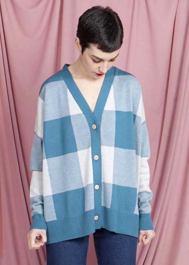 CHAQUETA VICHY BLUE