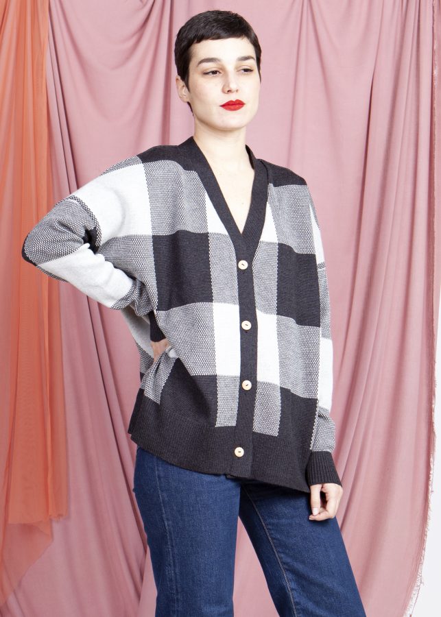 CHAQUETA VICHY NEGRO