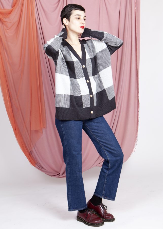 CHAQUETA VICHY NEGRO - Imagen 4