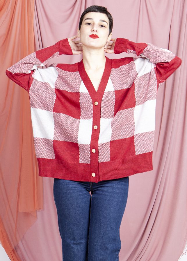 chaqueta vichy red