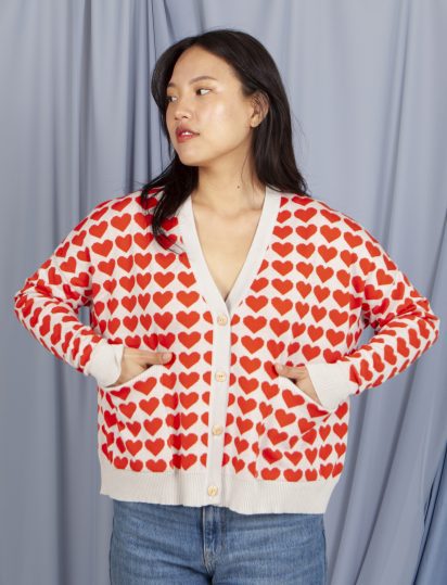 chaqueta love red