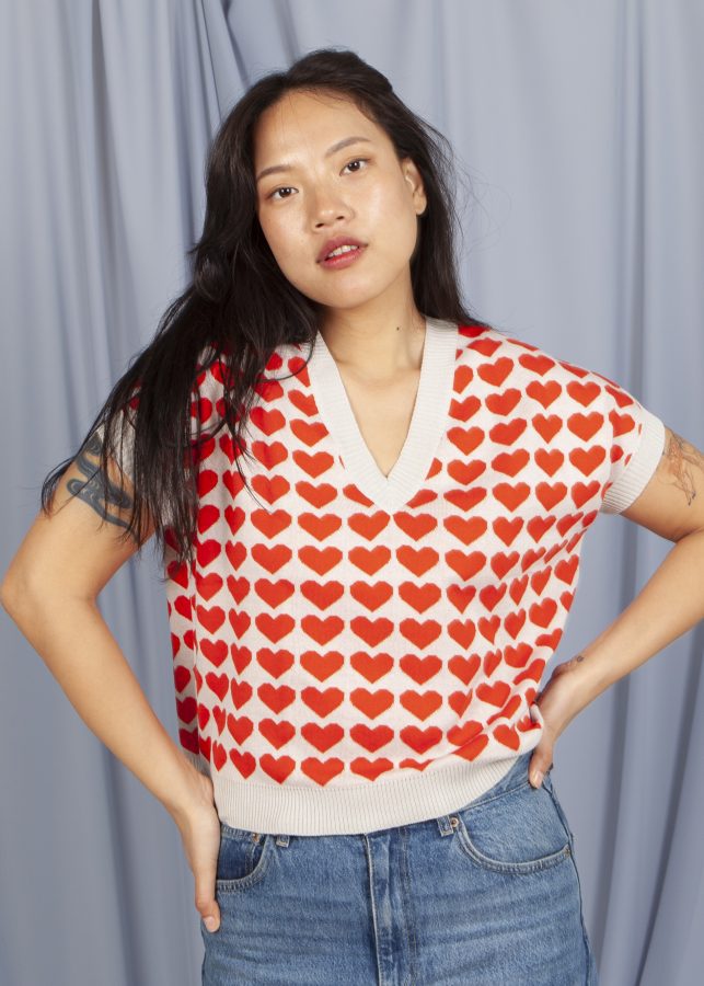 chaleco love red