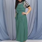 vestido delantal esmeralda