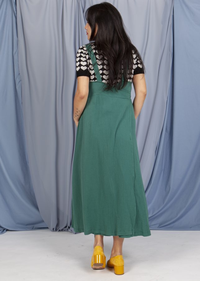 vestido delantal esmeralda - Imagen 3