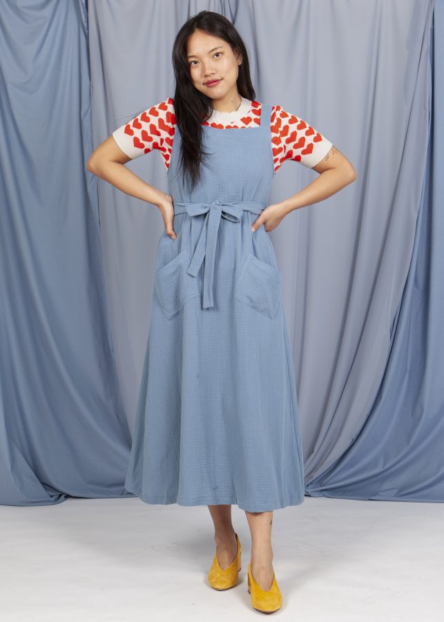 vestido delantal blue - Imagen 3