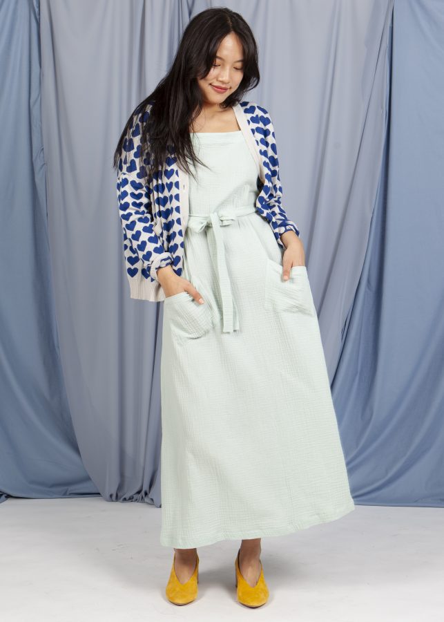 vestido delantal mint