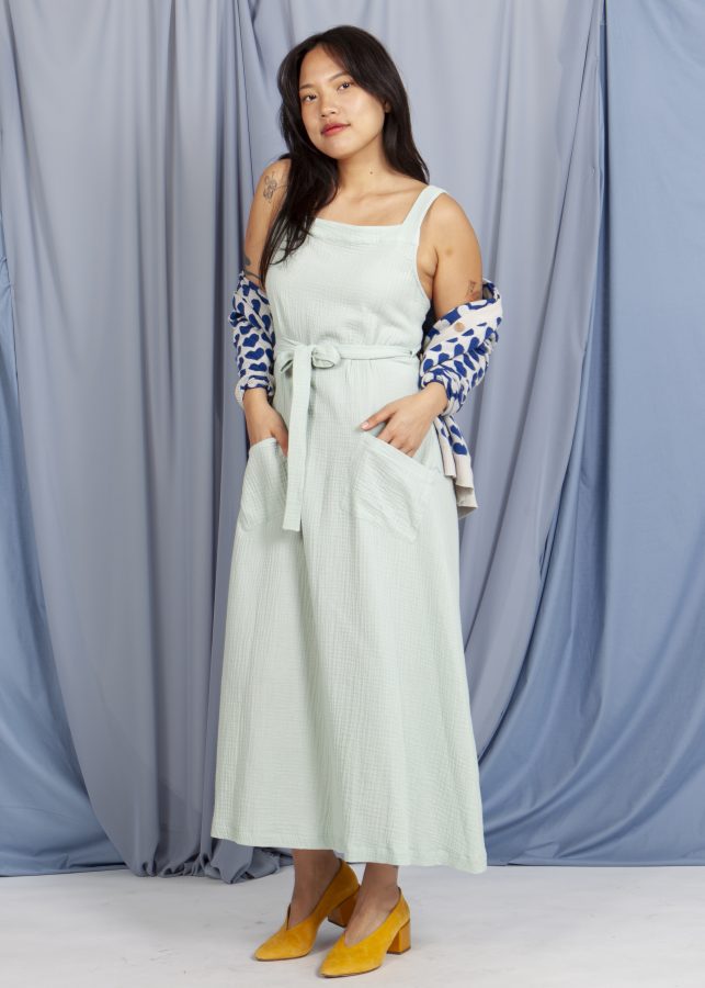 vestido delantal mint - Imagen 4
