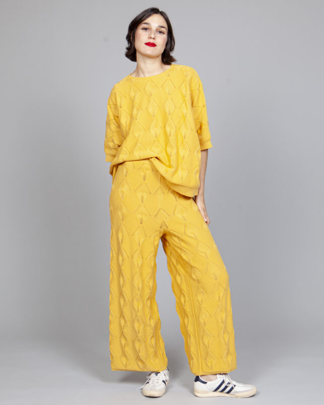 pantalón hojas yellow - Imagen 4