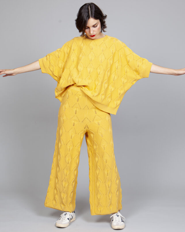pantalón hojas yellow - Imagen 5