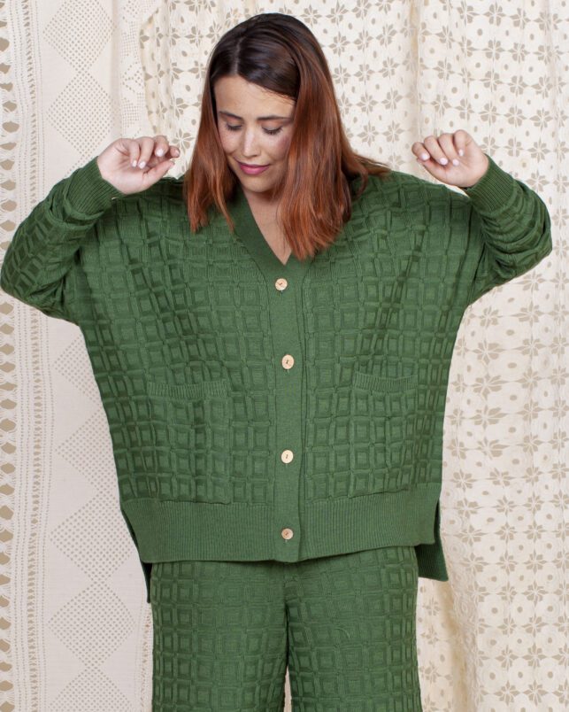 Cardigan SENCILLO OLIVA