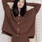 cardigan sencillo chocolate