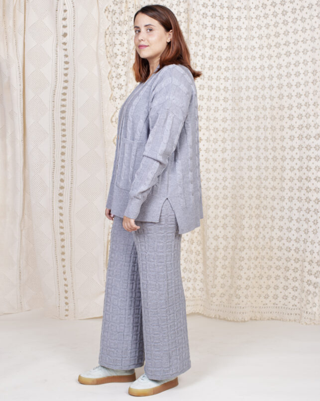 cardigan sencillo grey - Imagen 3