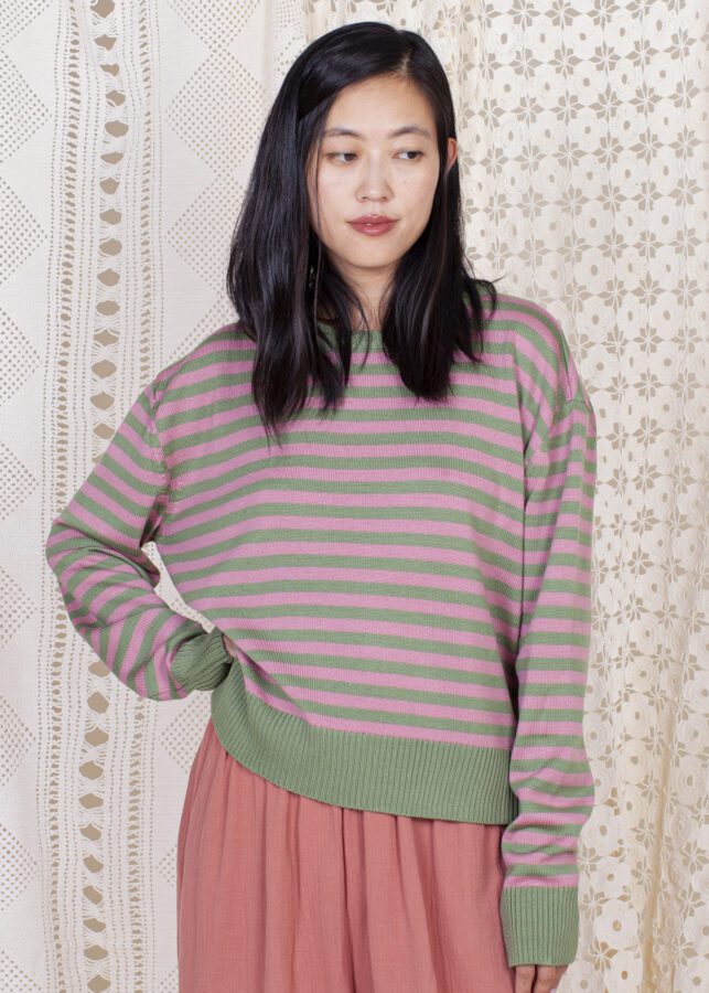 Jersey Monique rosa-verde - Imagen 2