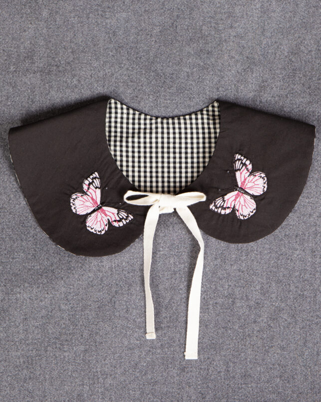 cuello mariposas negro - Imagen 2