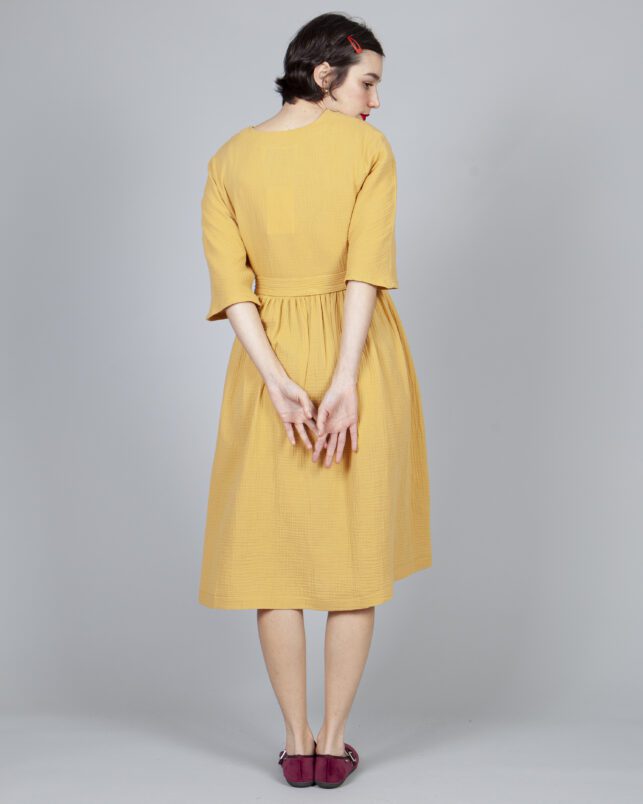 VESTIDO MOSTAZA - Imagen 4