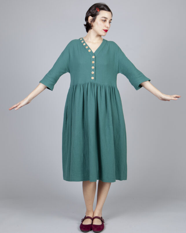 VESTIDO VERDE - Imagen 8