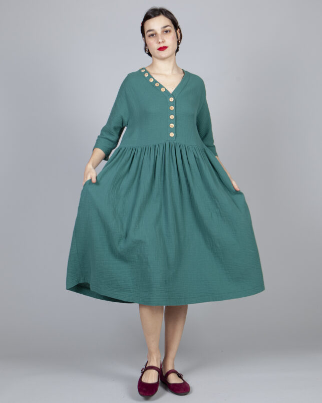 VESTIDO VERDE - Imagen 7