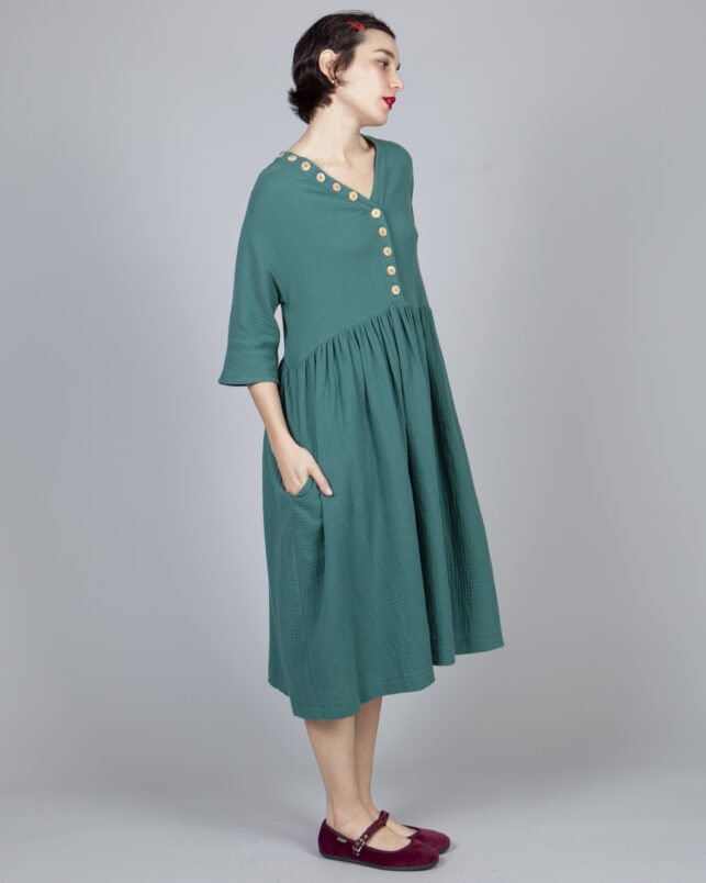VESTIDO VERDE - Imagen 6