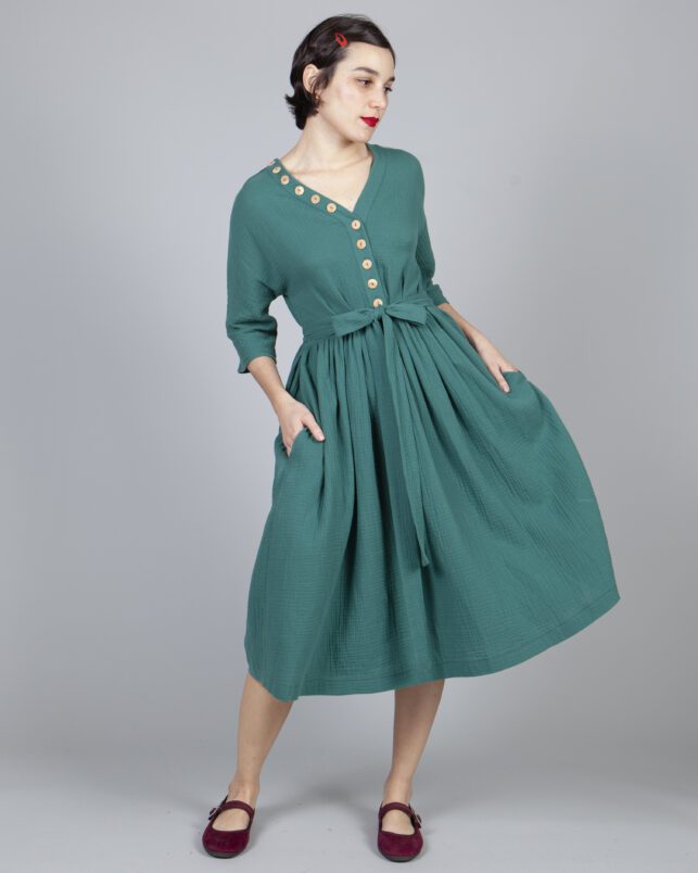 VESTIDO VERDE - Imagen 3