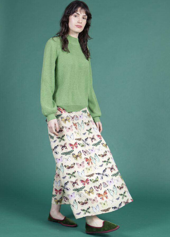 falda mariposas