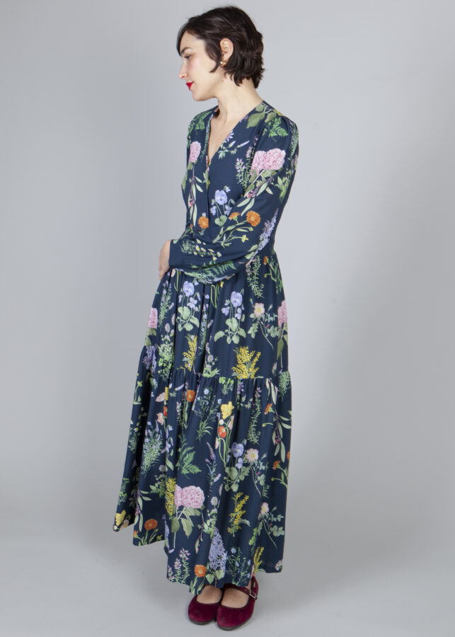 vestido primavera azul - Imagen 2