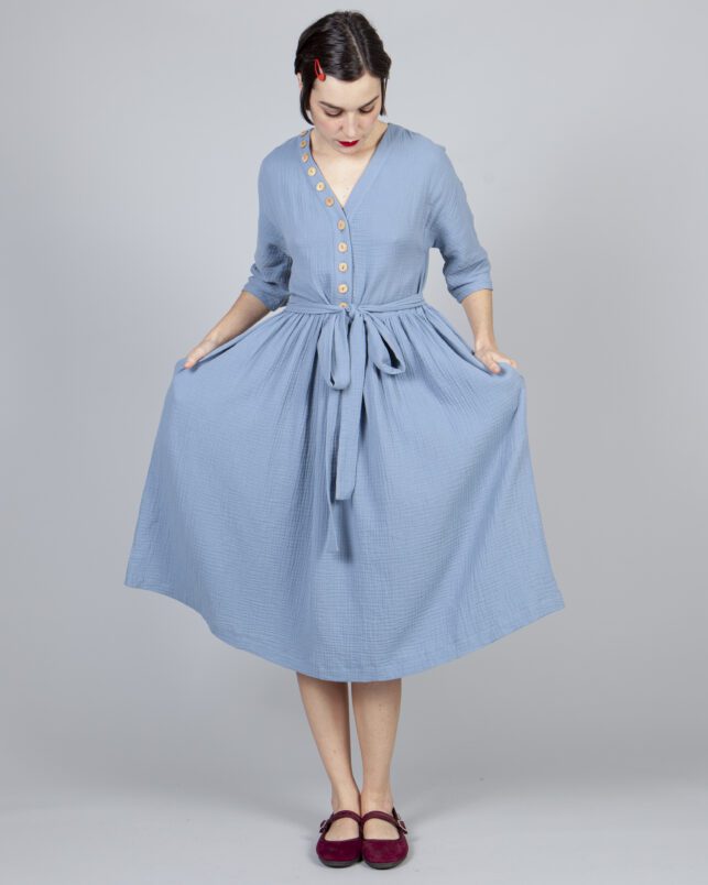 VESTIDO AZUL - Imagen 6