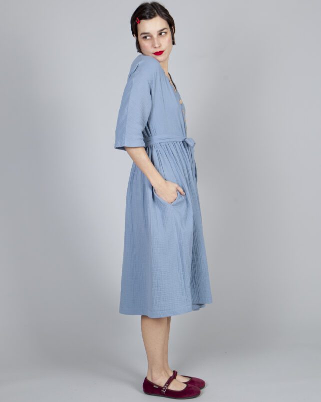 VESTIDO AZUL - Imagen 5