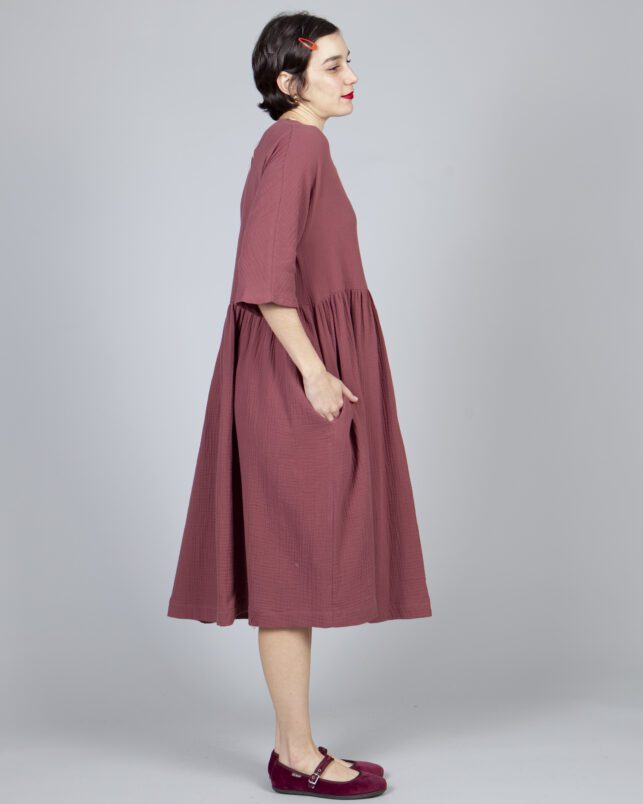 VESTIDO VINO - Imagen 3