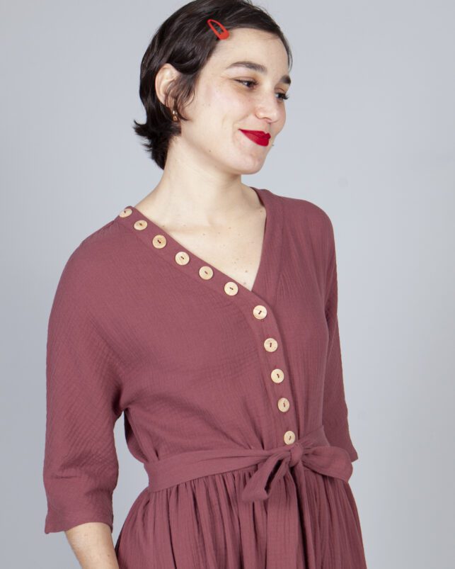 VESTIDO VINO - Imagen 4