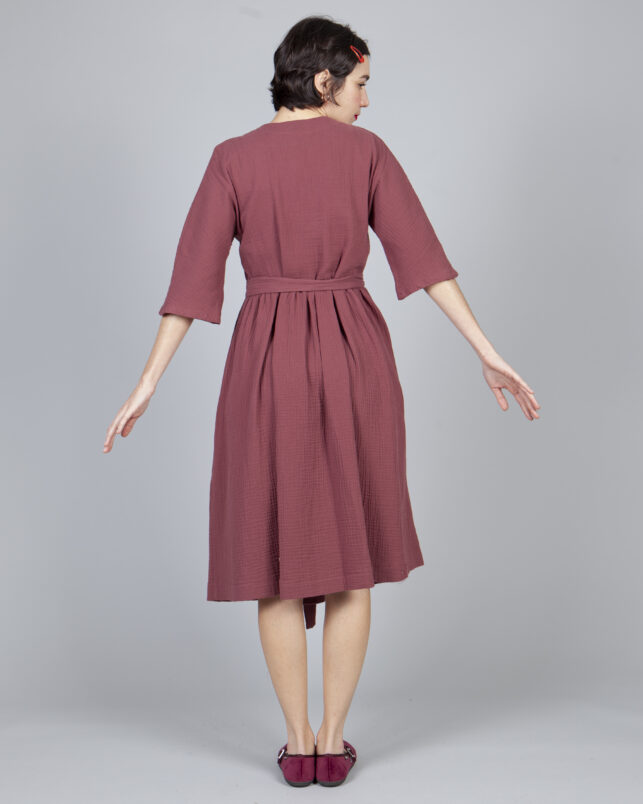 VESTIDO VINO - Imagen 5