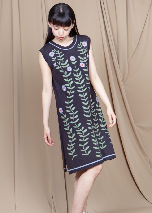 vestido ramas bordado - Imagen 2