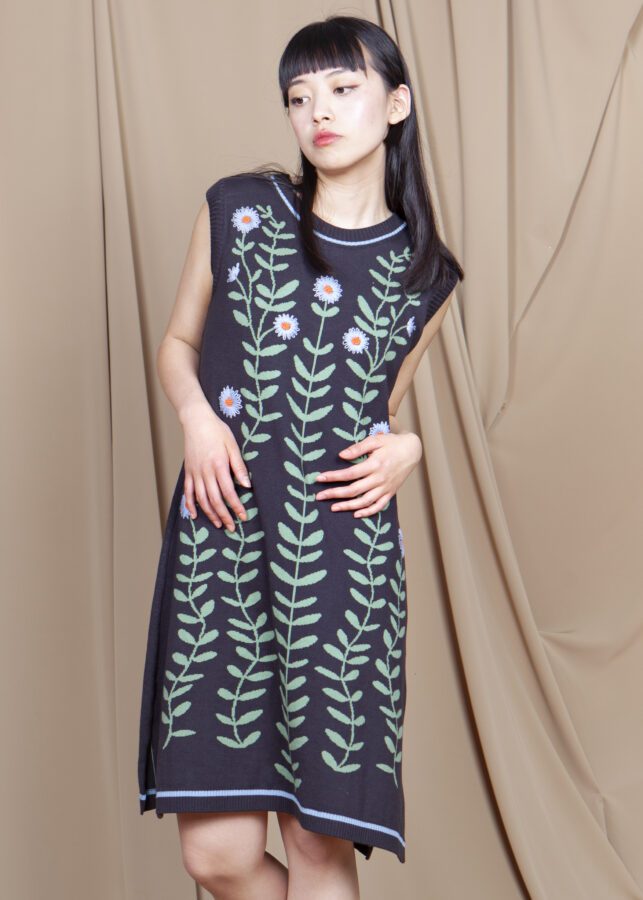 vestido ramas bordado - Imagen 3