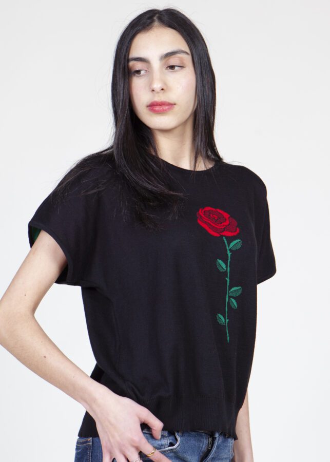 TOP ROSE BLACK - Imagen 3