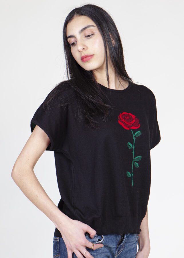 TOP ROSE BLACK - Imagen 4