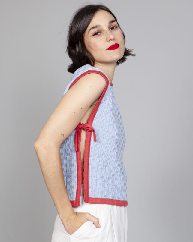 chaleco niza azul - Imagen 3