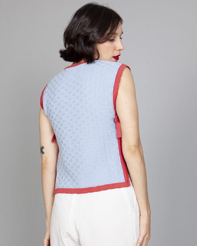 chaleco niza azul - Imagen 5