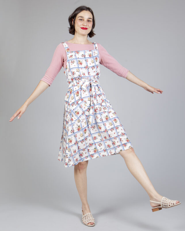 vestido delantal roses - Imagen 2
