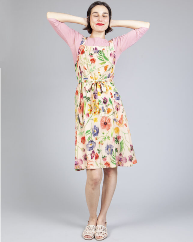 vestido delantal acuarela - Imagen 3