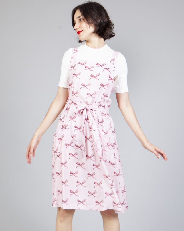 vestido delantal lazos - Imagen 2