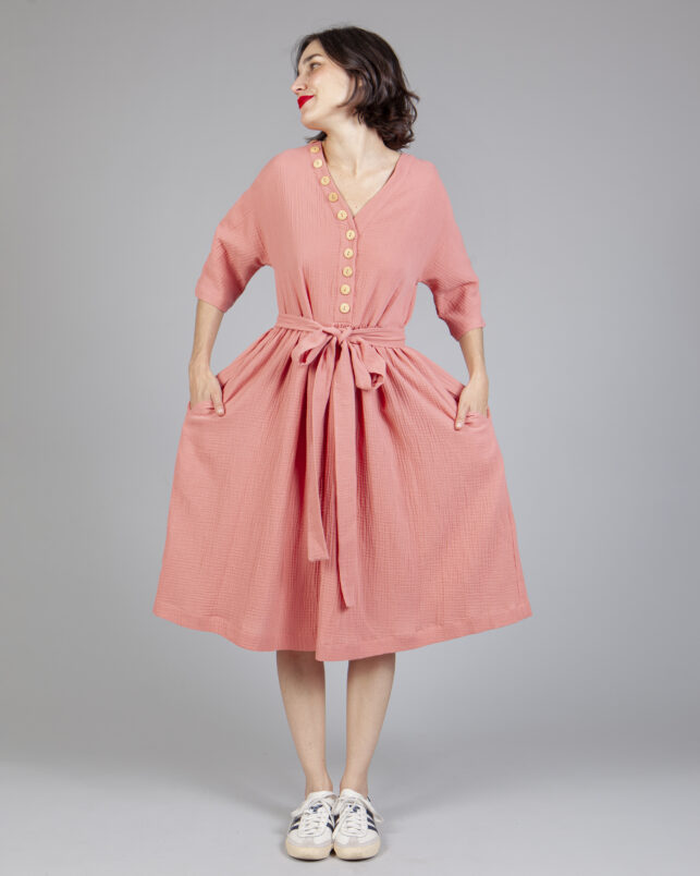 vestido multitalla blush