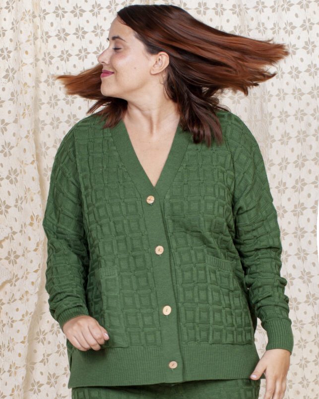 Cardigan SENCILLO OLIVA - Imagen 3