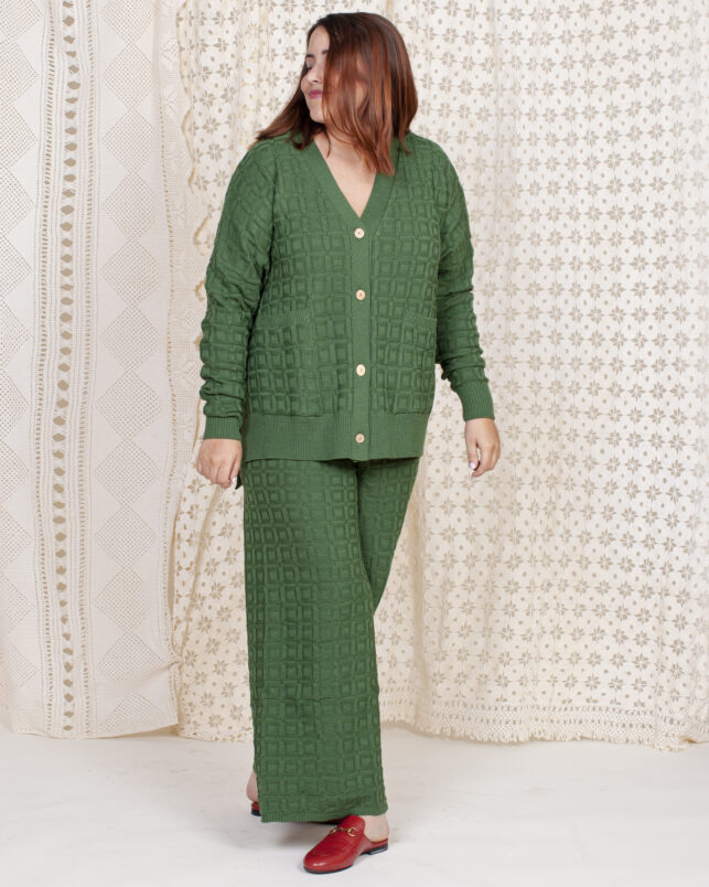 Cardigan SENCILLO OLIVA - Imagen 4