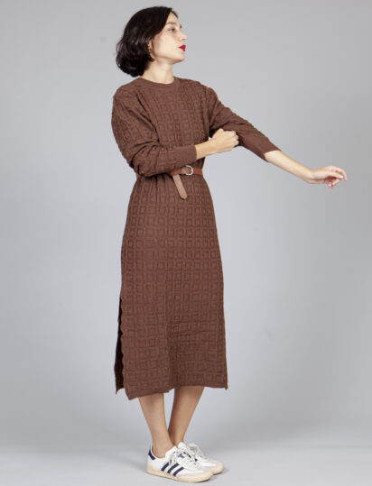 Vestido sencillo chocolate